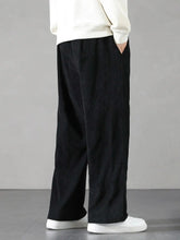 Men Slant Pocket Corduroy Pants